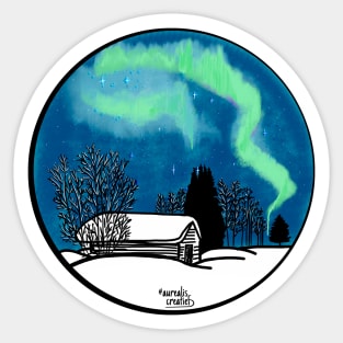 Winterwonder land in Scandinavia Sticker